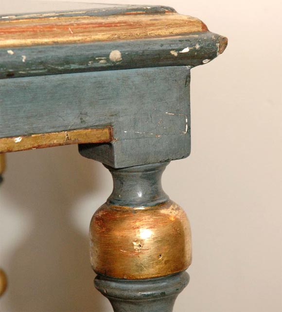 French Cocktail Table with Black Marble at 1stDibs